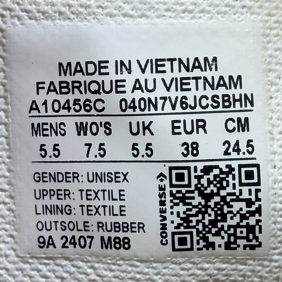 Converse Chuck Taylor All Star XX-Hi Knee-High Shoes Women's Size 7.5 - Picture 6 of 7